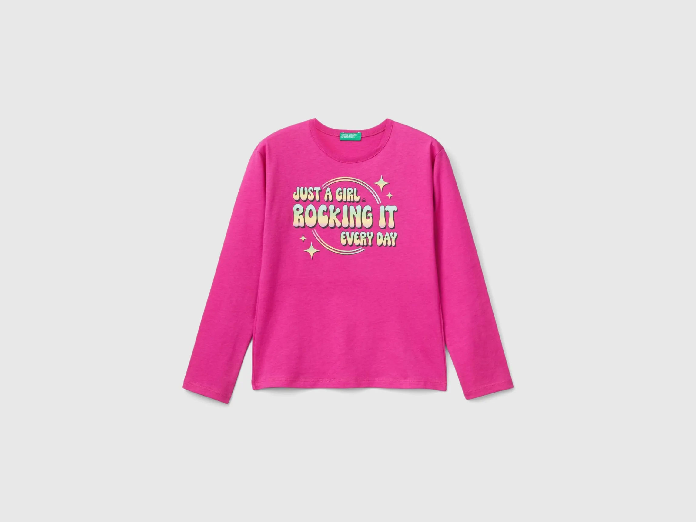 T-shirt with slogan print