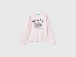 T-shirt with slogan print