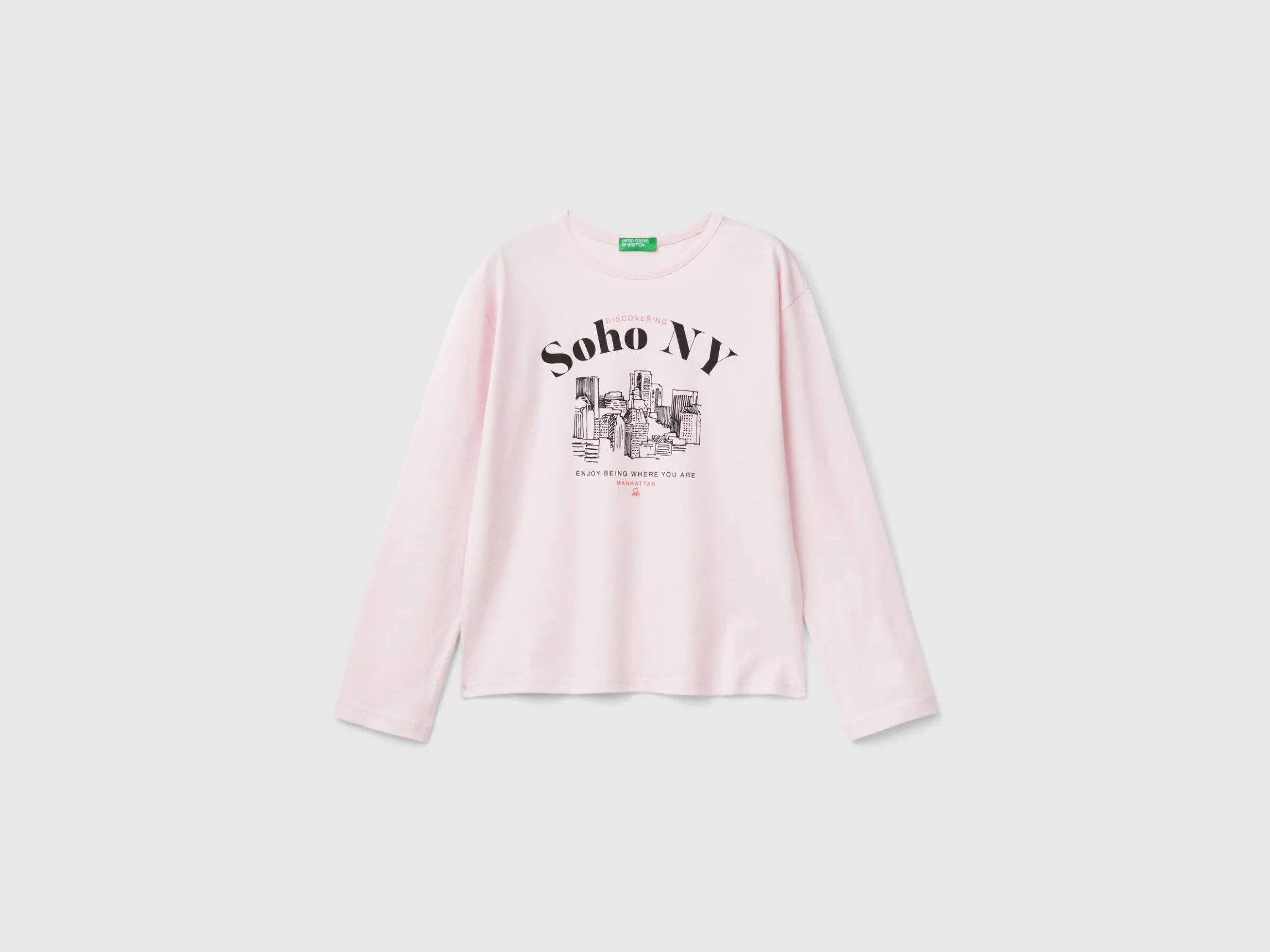 T-shirt with slogan print