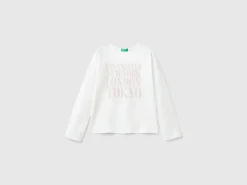 T-shirt with slogan print
