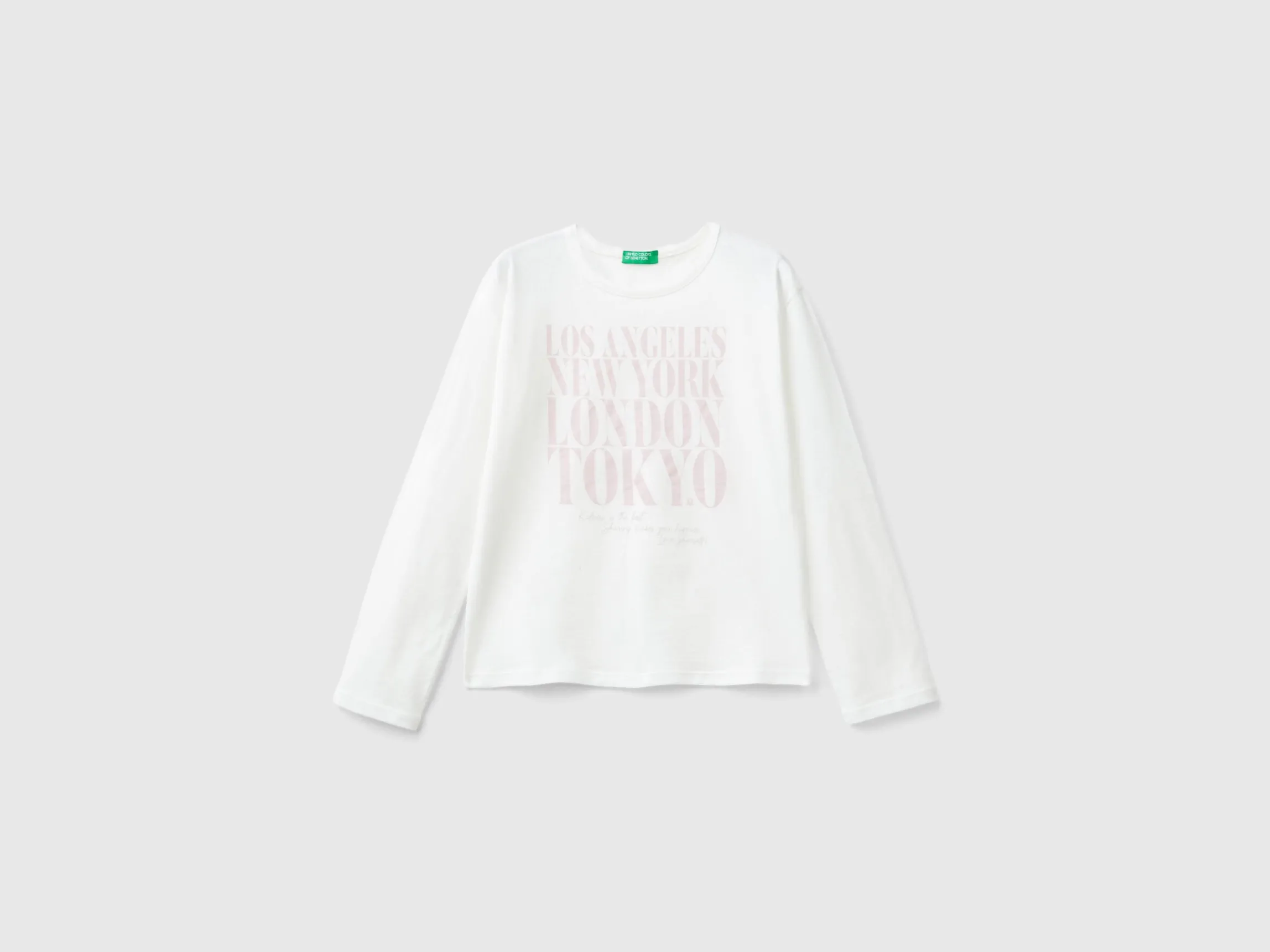 T-shirt with slogan print