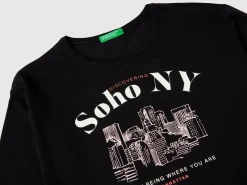 T-shirt with slogan print