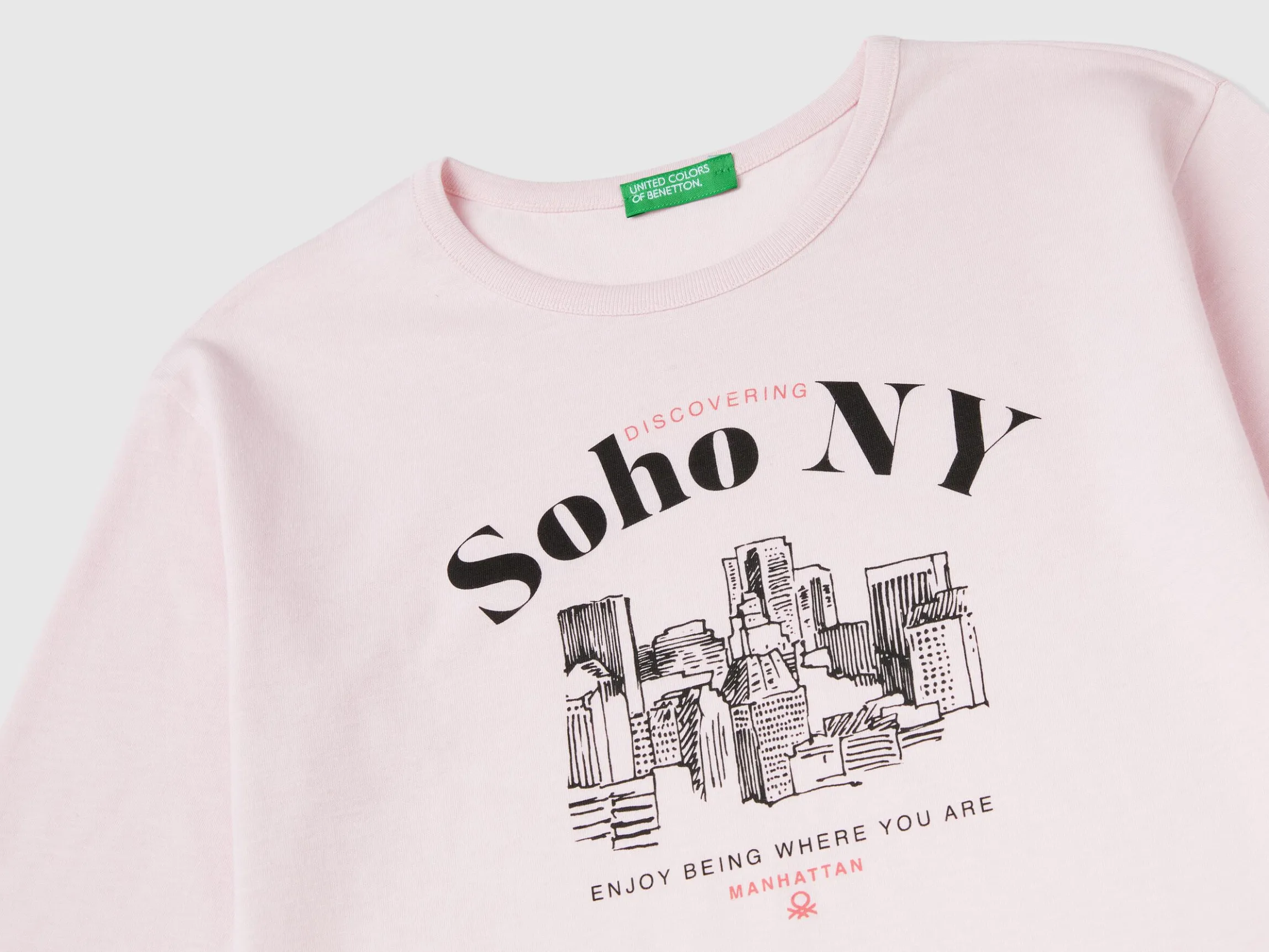 T-shirt with slogan print
