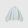 Turtle neck sweater in wool blend