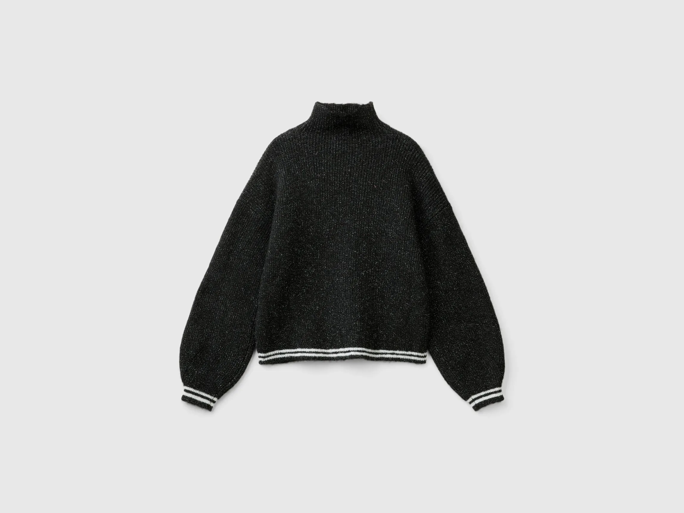 Turtle neck sweater in wool blend
