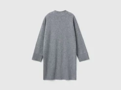 Turtleneck dress in wool blend