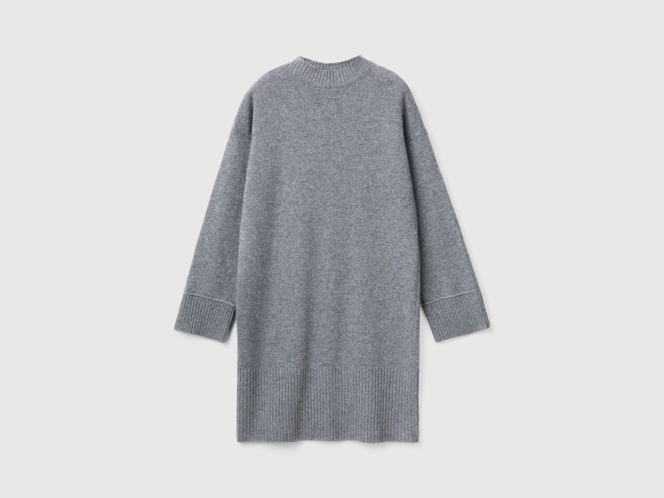 Turtleneck dress in wool blend