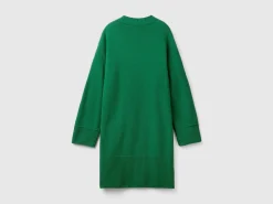 Turtleneck dress in wool blend