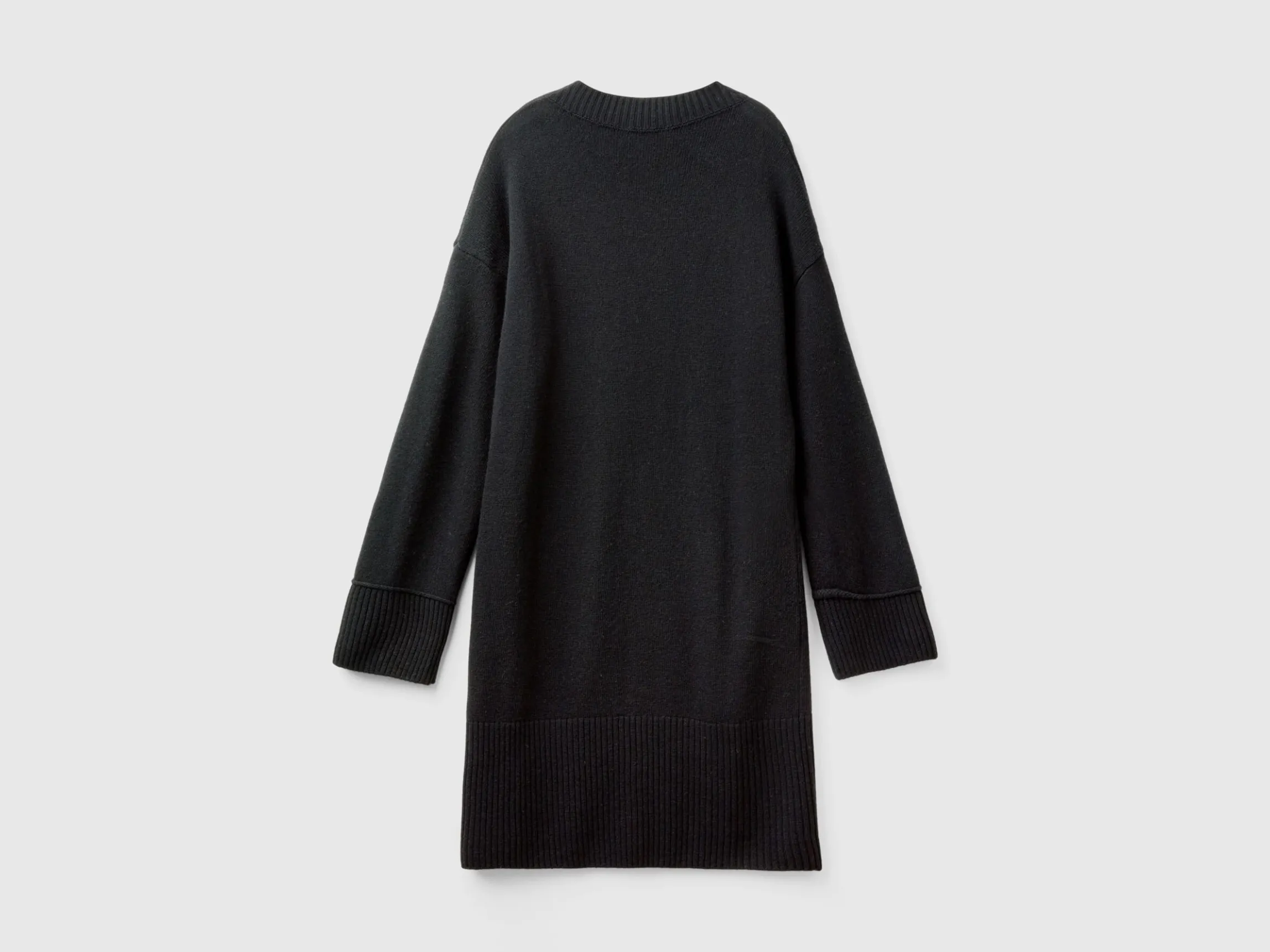 Turtleneck dress in wool blend