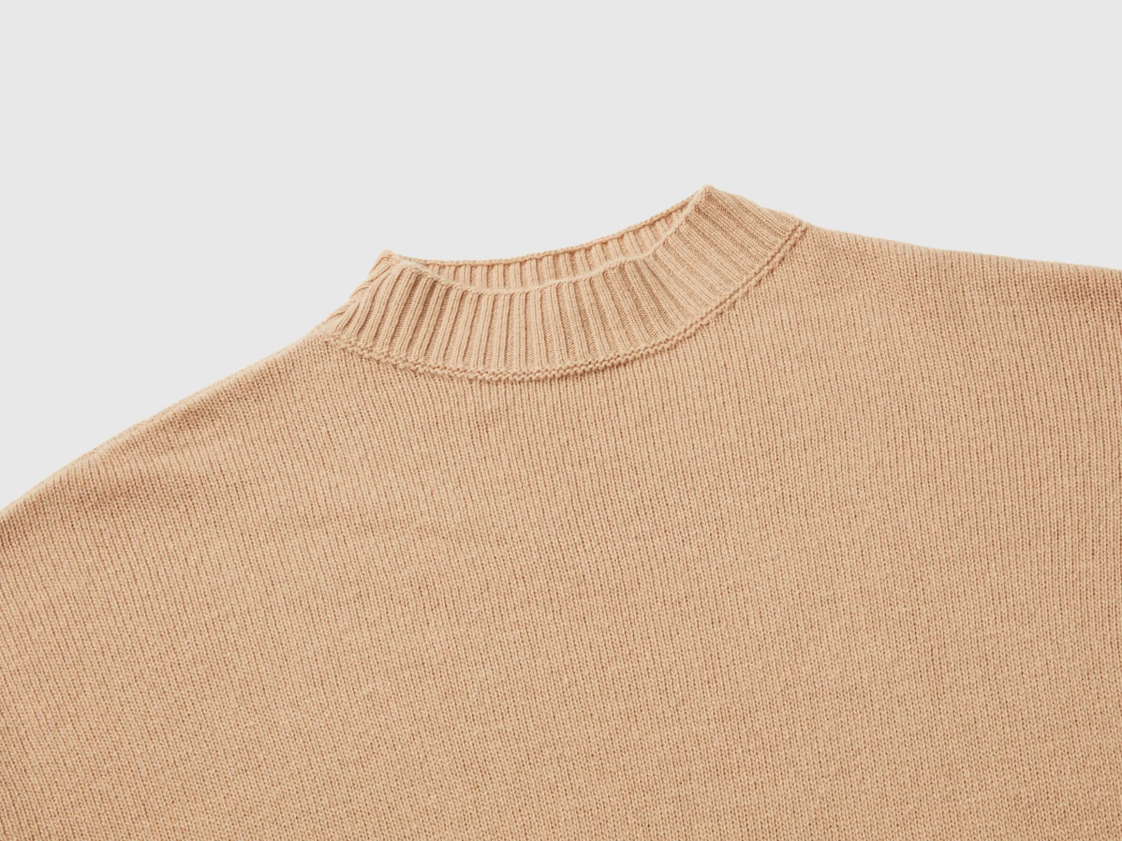 Turtleneck dress in wool blend
