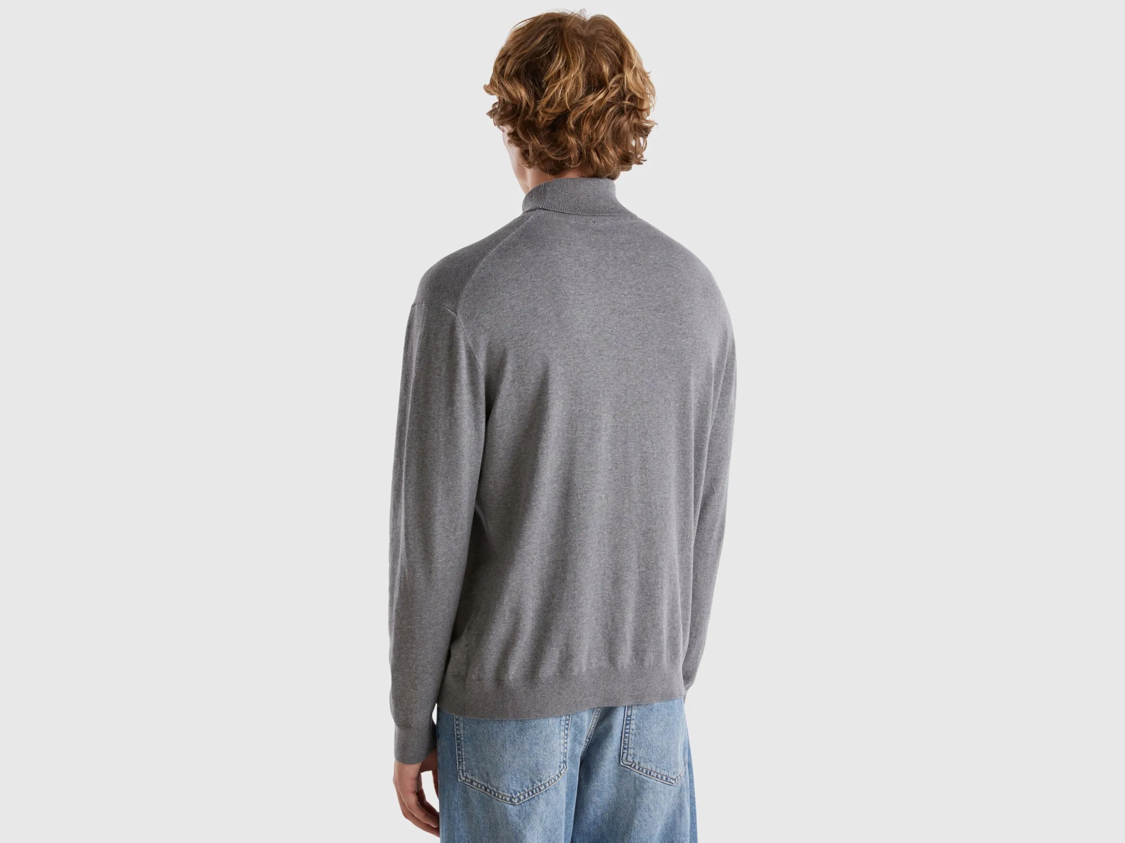 Turtleneck in lightweight cotton blend