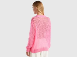 Turtleneck sweater in mohair blend