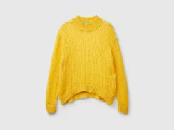 Turtleneck sweater in mohair blend