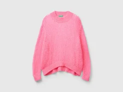 Turtleneck sweater in mohair blend