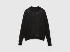 Turtleneck sweater in mohair blend