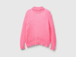 Turtleneck sweater in mohair blend