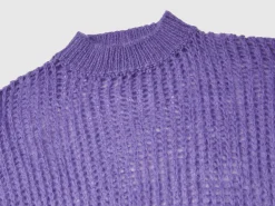 Turtleneck sweater in mohair blend