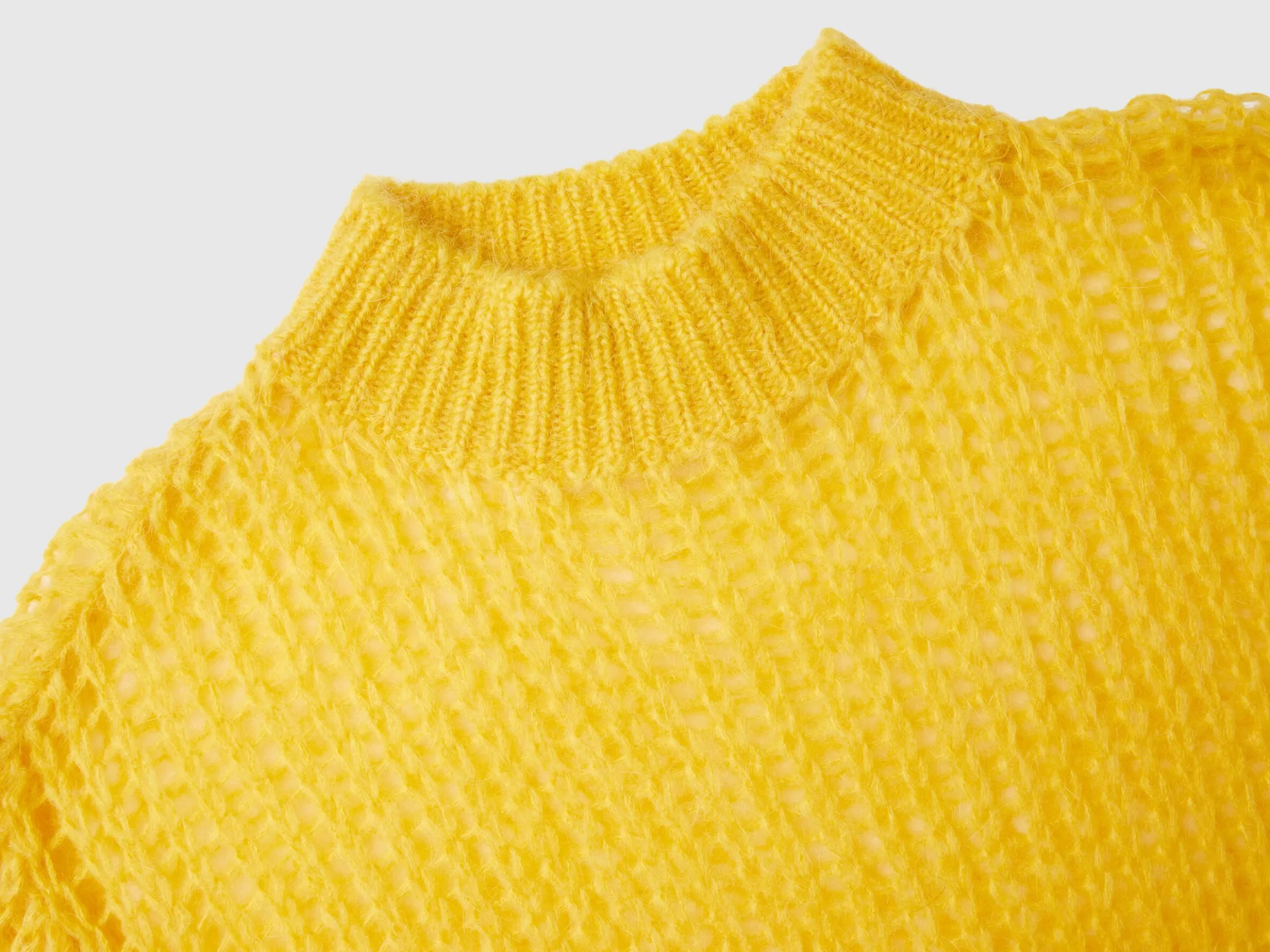 Turtleneck sweater in mohair blend