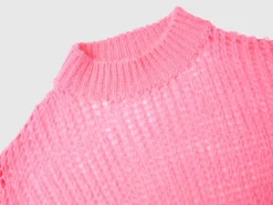 Turtleneck sweater in mohair blend