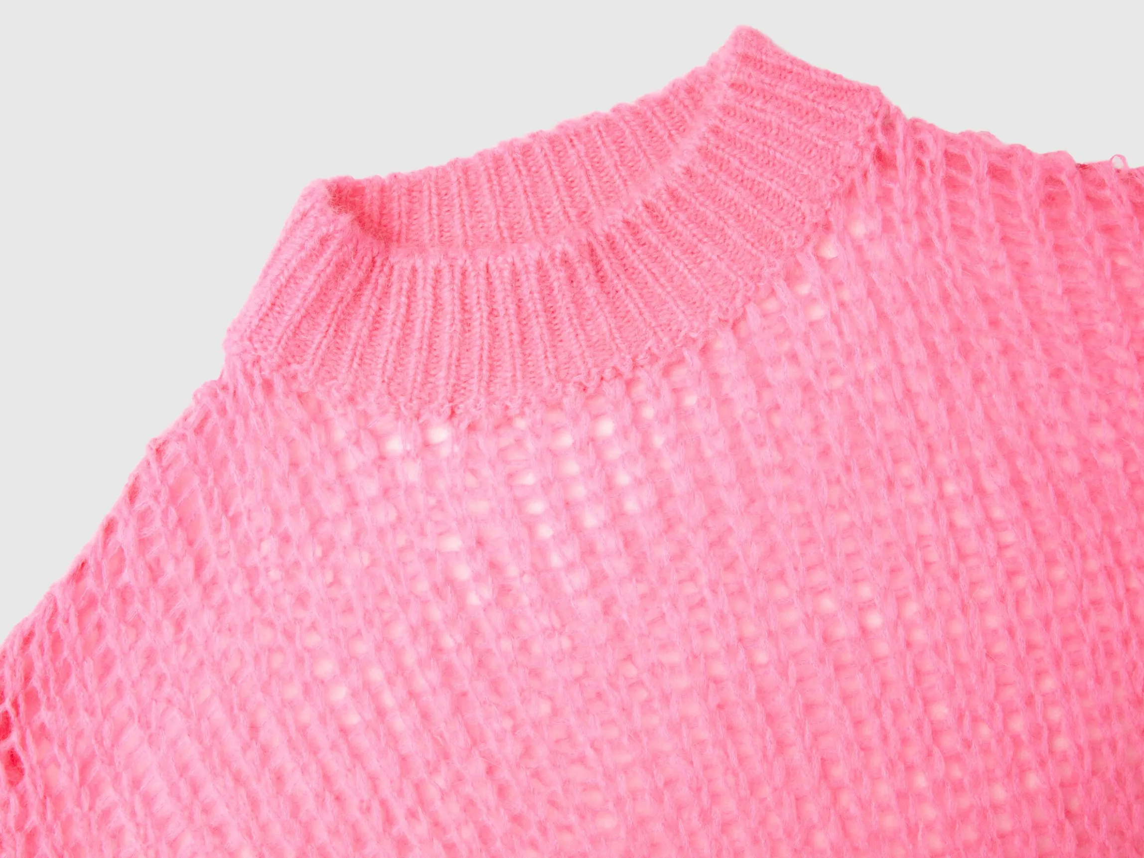 Turtleneck sweater in mohair blend