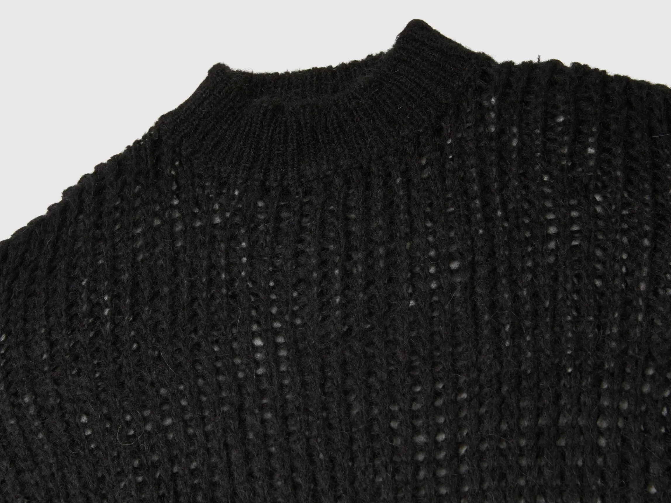 Turtleneck sweater in mohair blend
