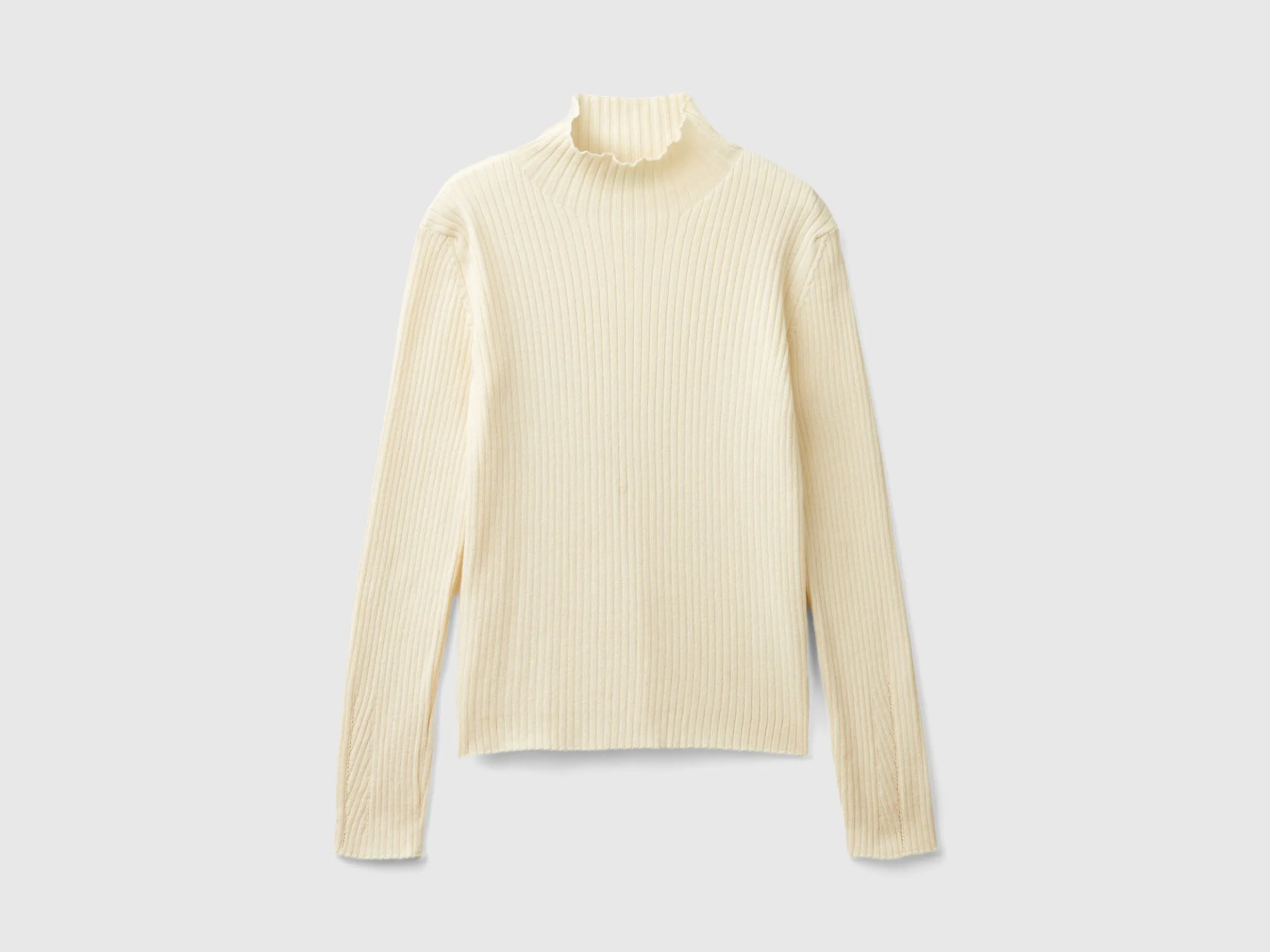 Turtleneck t-shirt in cotton blend