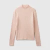 Turtleneck t-shirt in cotton blend