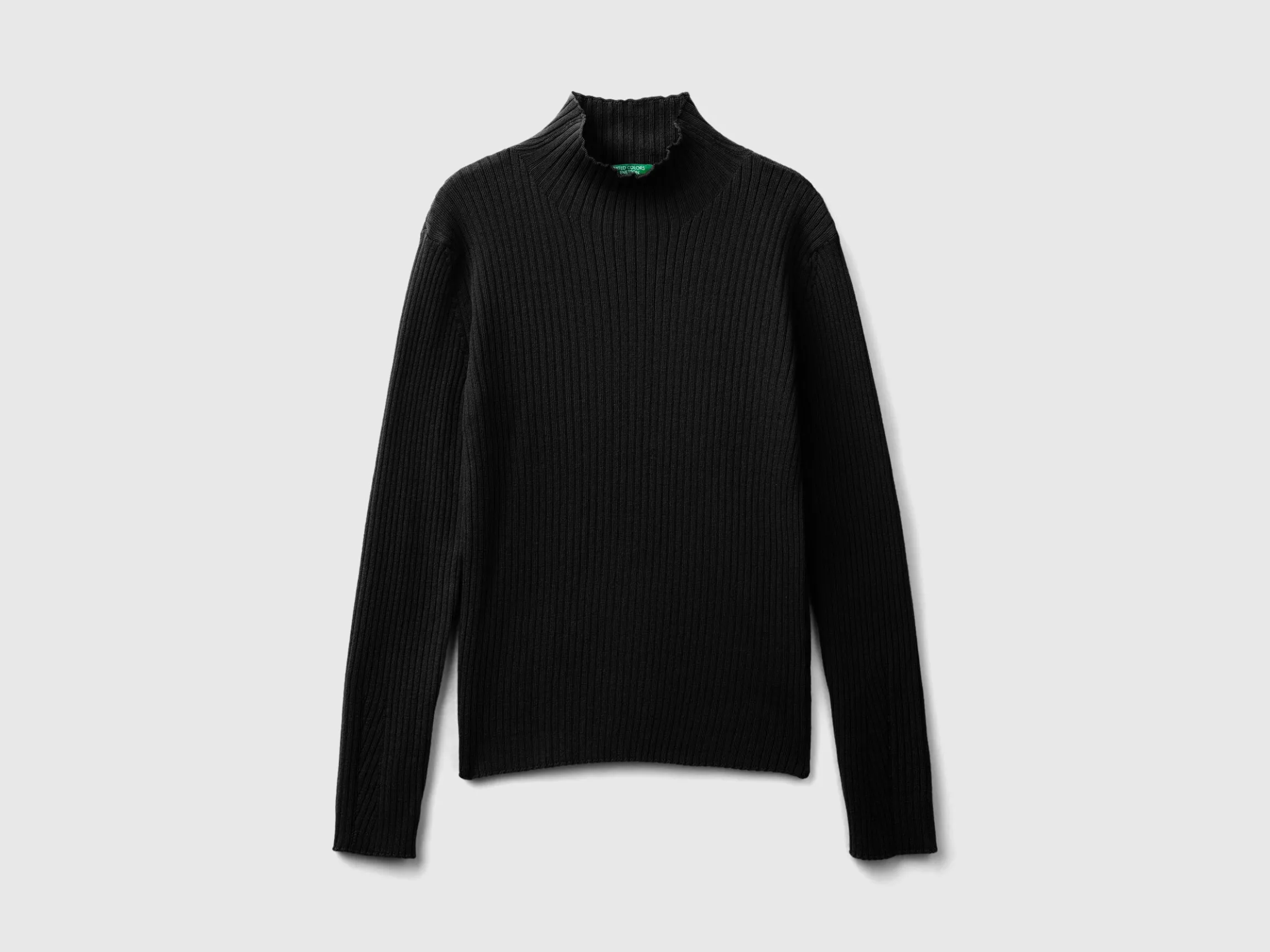 Turtleneck t-shirt in cotton blend