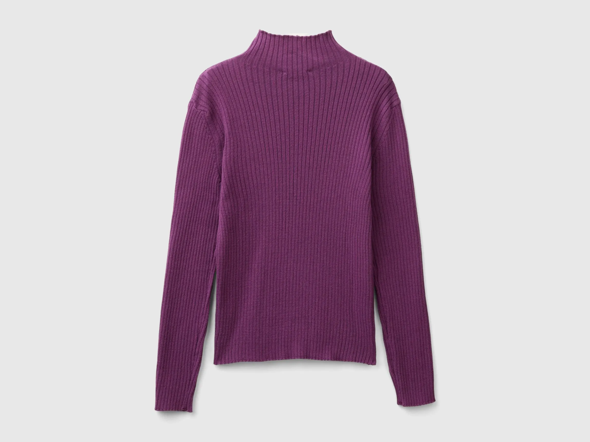 Turtleneck t-shirt in cotton blend