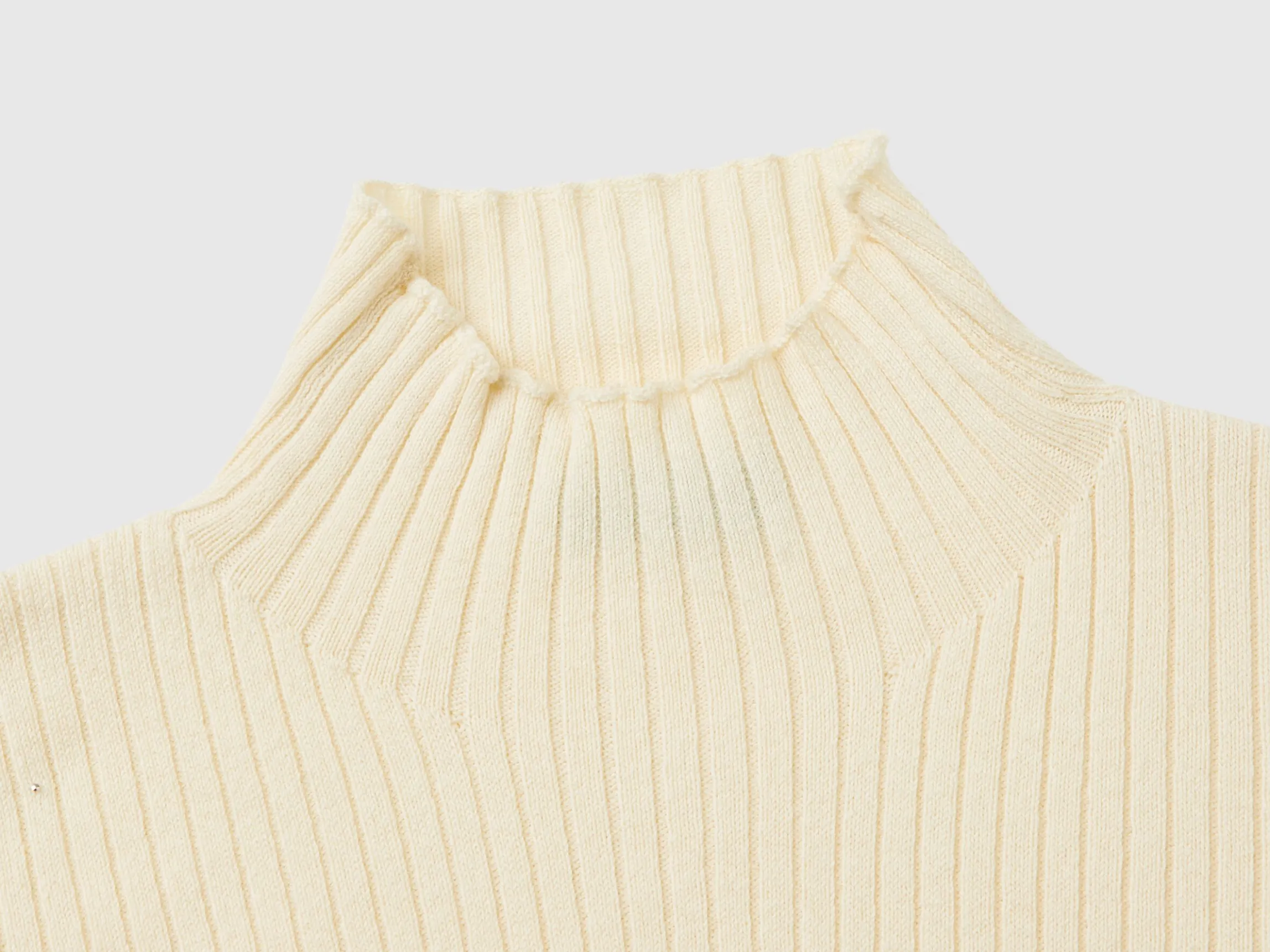 Turtleneck t-shirt in cotton blend