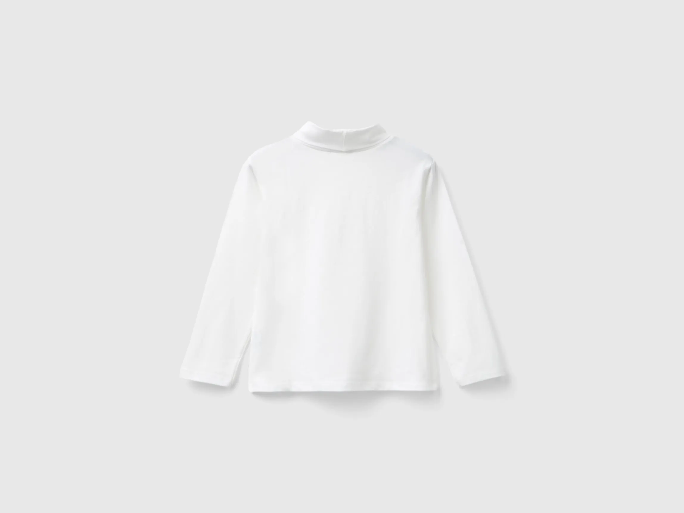 Turtleneck t-shirt in stretch cotton