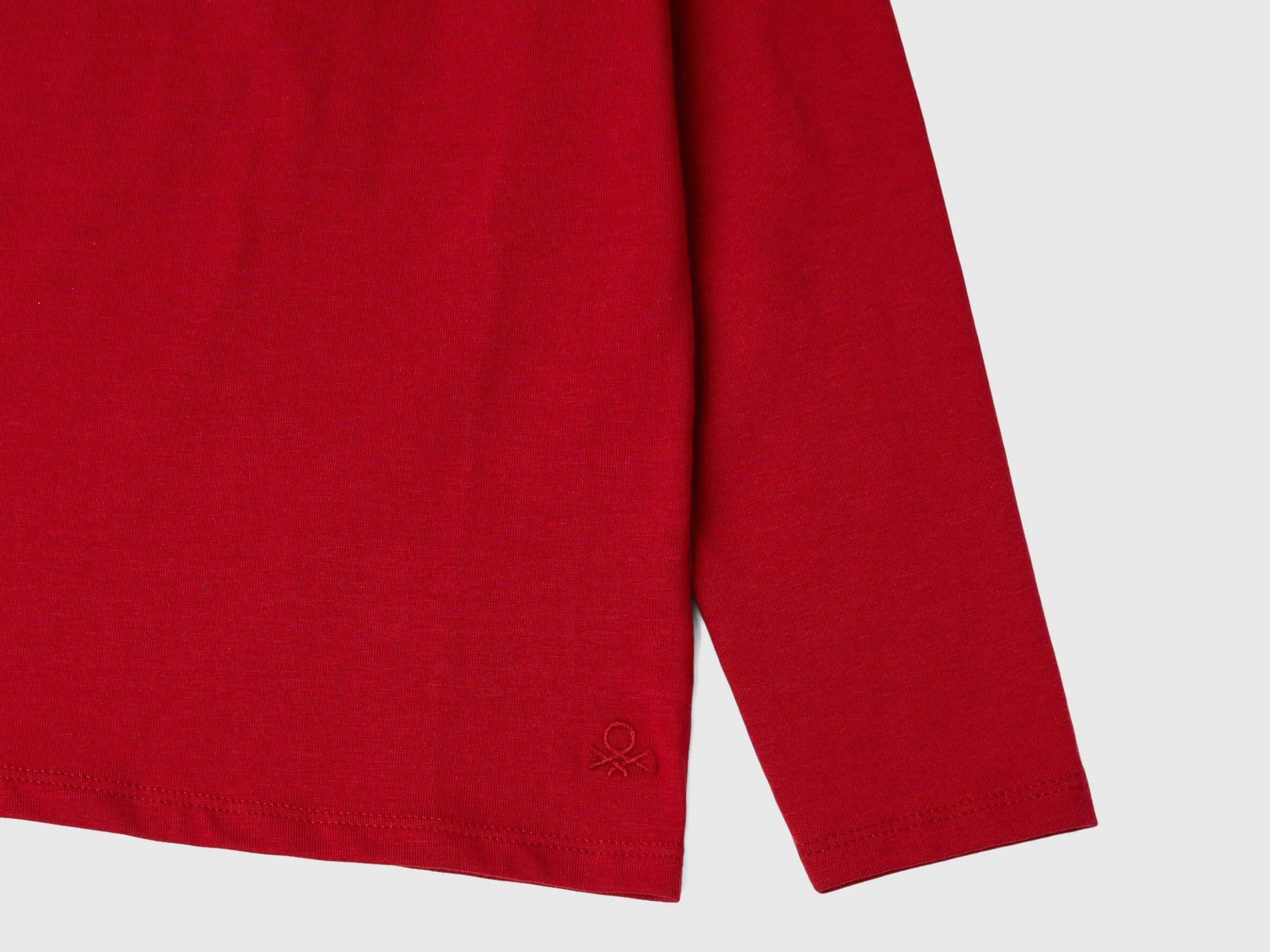 Turtleneck t-shirt in stretch cotton