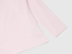 Turtleneck t-shirt in stretch cotton