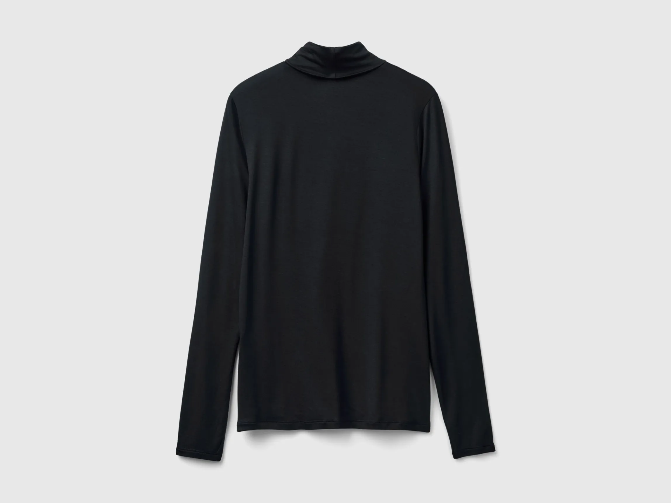 Turtleneck t-shirt in stretch viscose