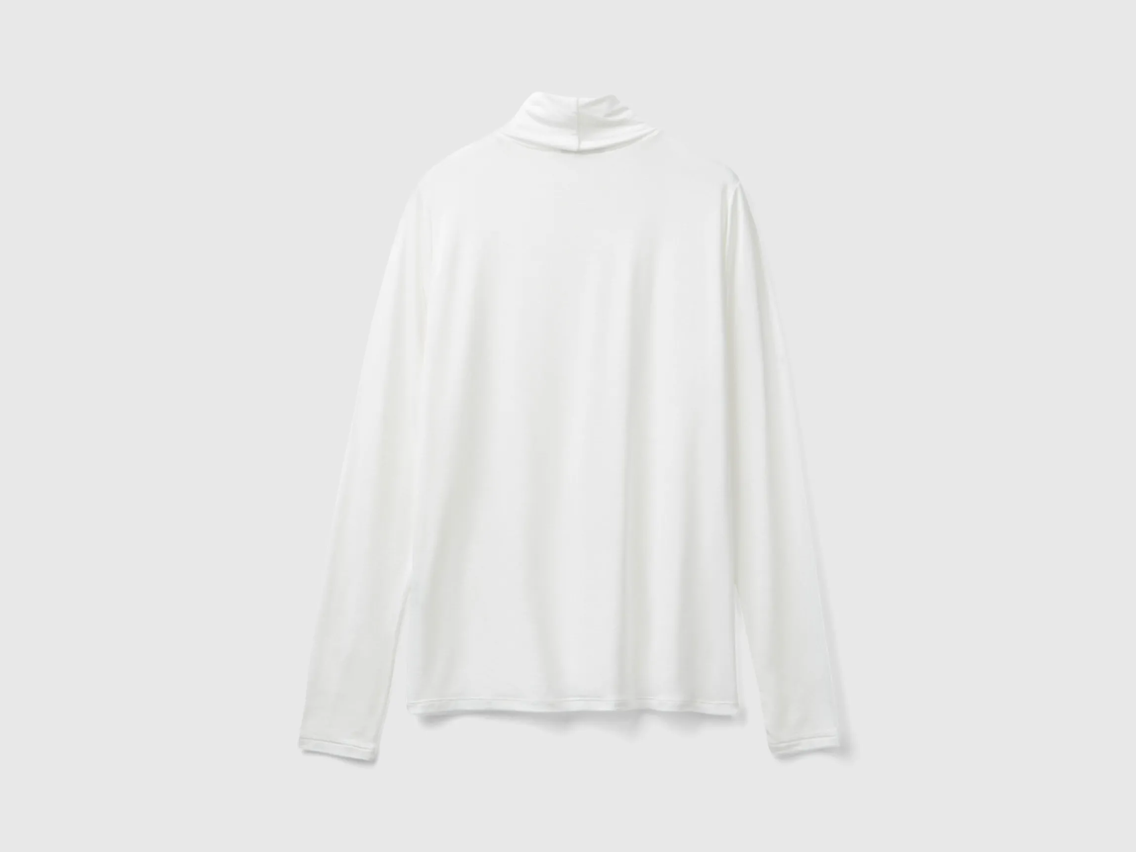 Turtleneck t-shirt in stretch viscose