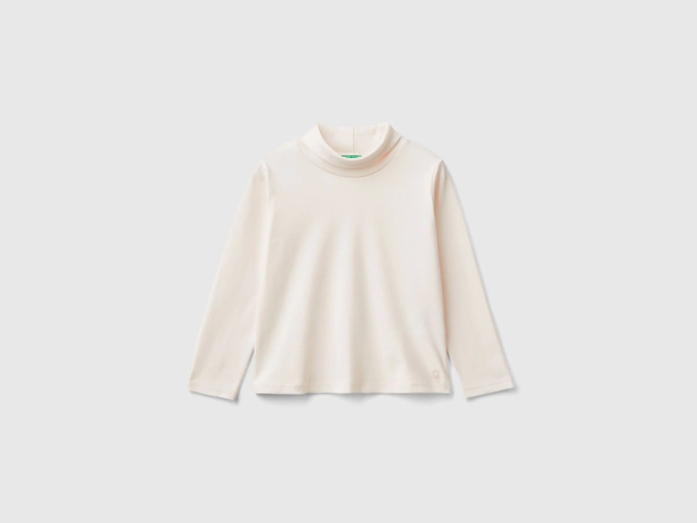 Turtleneck t-shirt in warm organic cotton