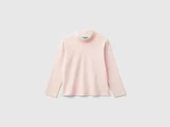 Turtleneck t-shirt in warm organic cotton
