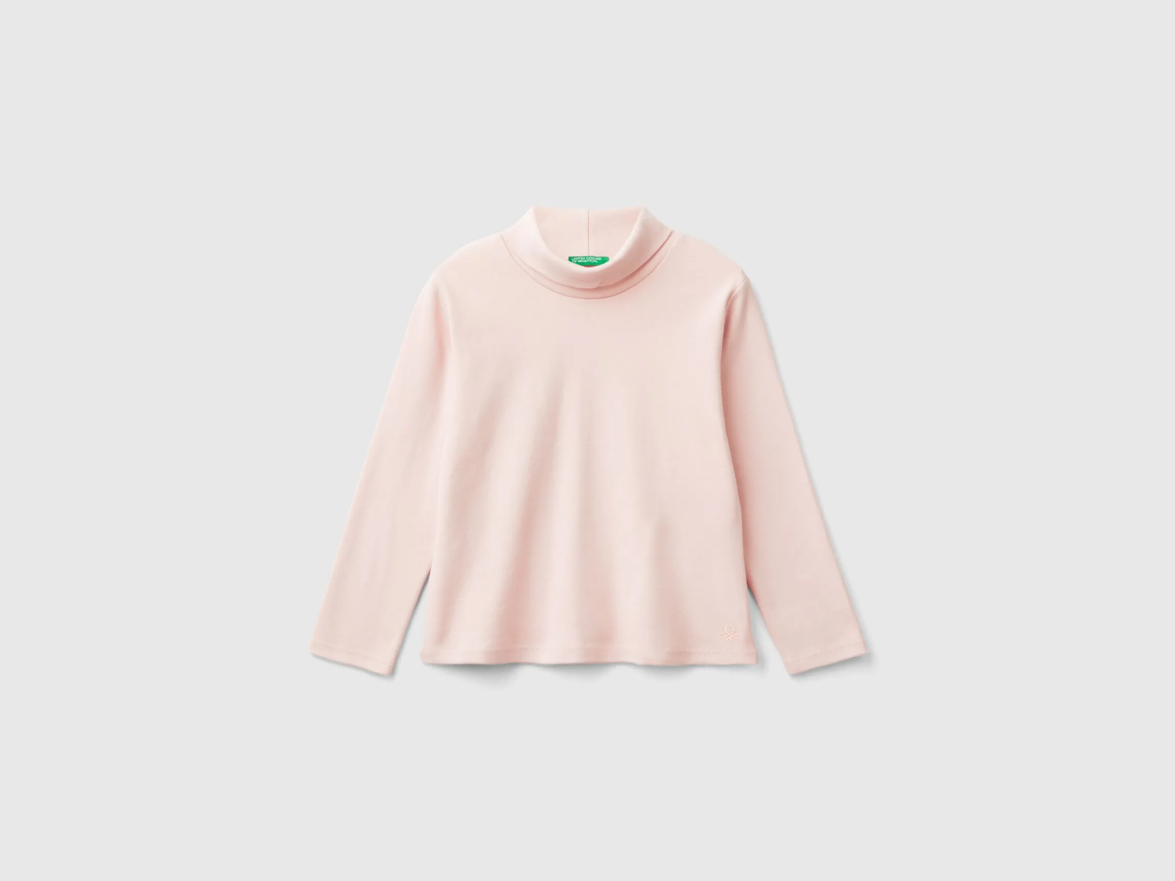 Turtleneck t-shirt in warm organic cotton