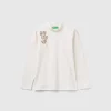Turtleneck t-shirt with sequins