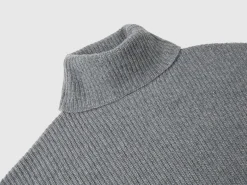 Turtleneck with wide collar