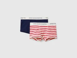Two boxers in stretch organic cotton