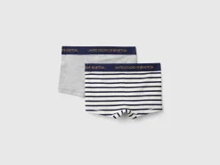 Two boxers in stretch organic cotton