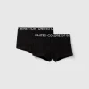 Two boxers with logoed elastic