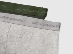 Two boxers with logoed elastic