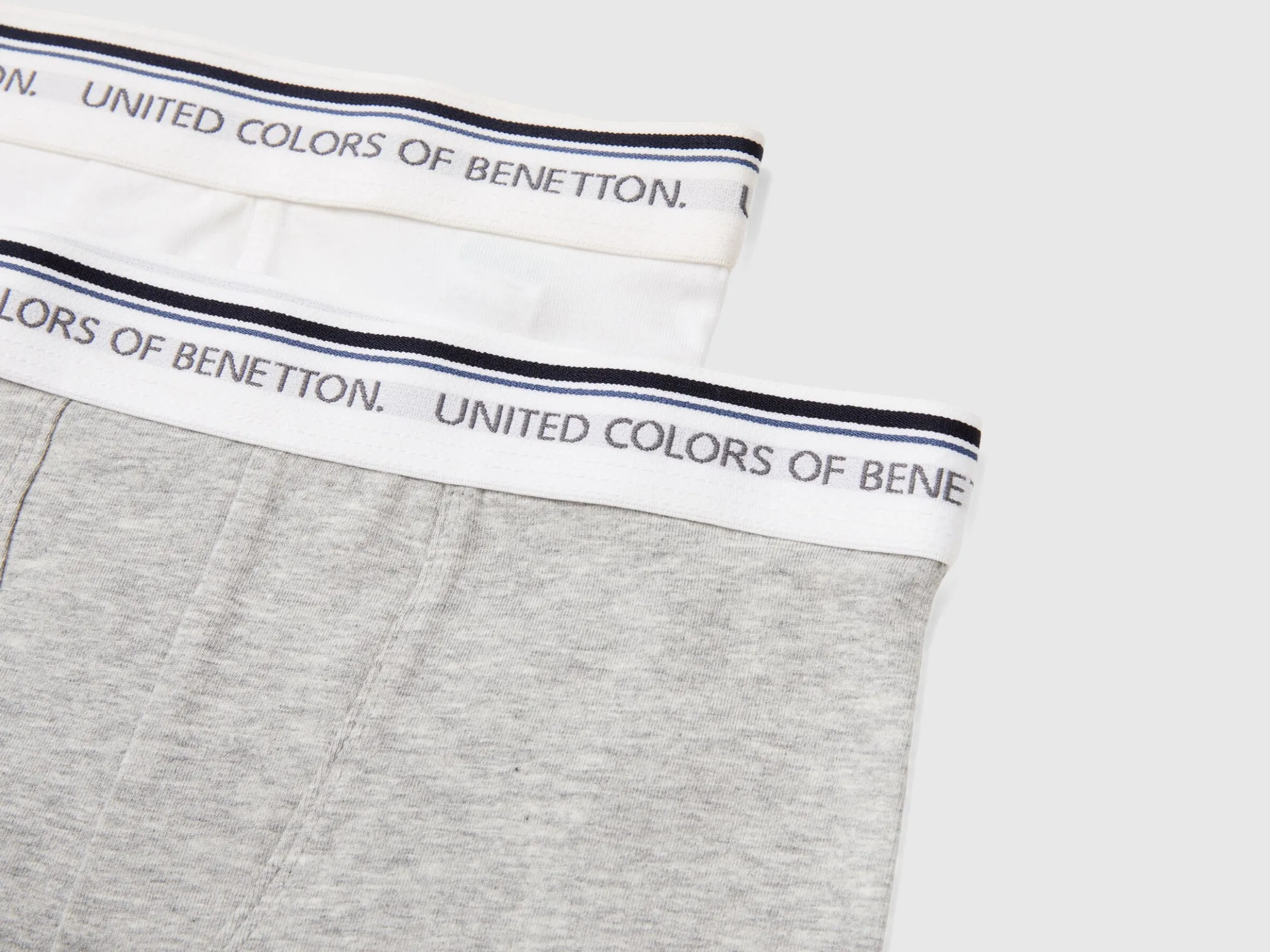 Two boxers with logoed elastic
