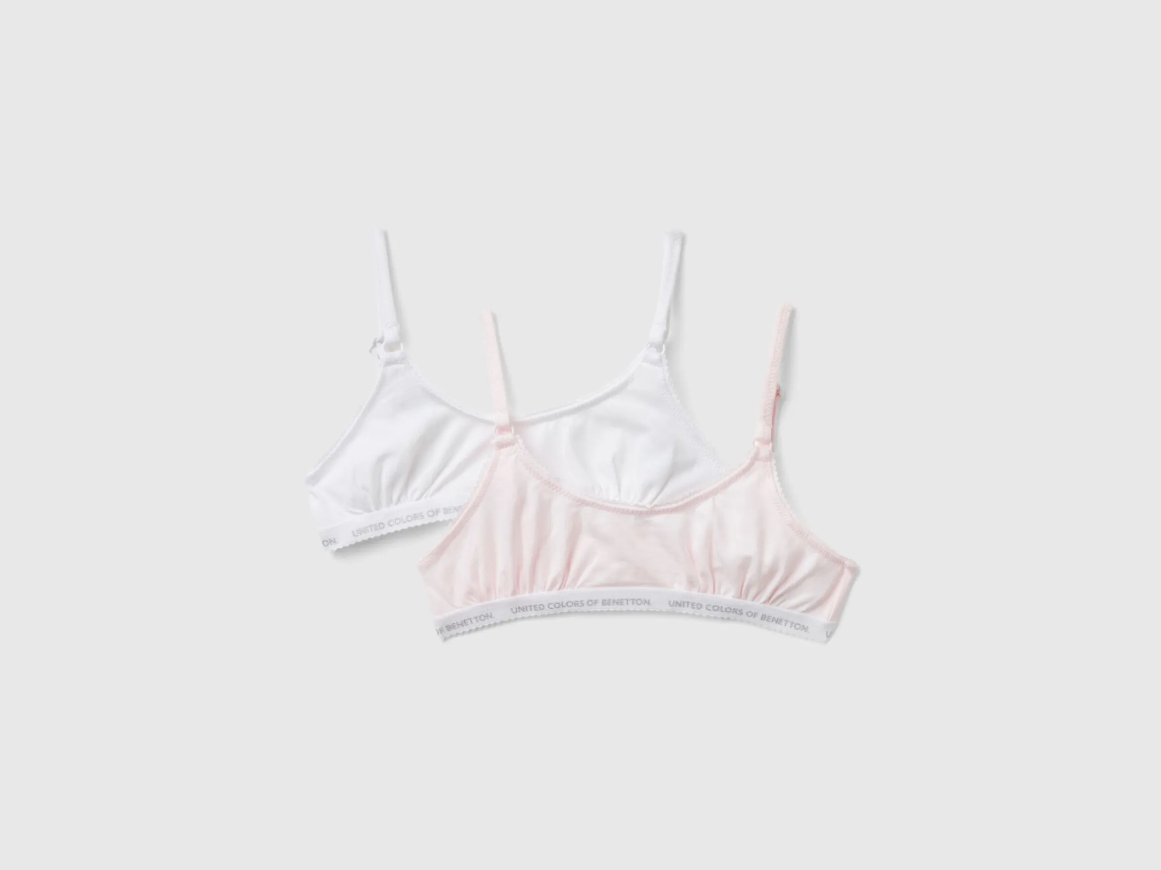 Two bras in stretch cotton