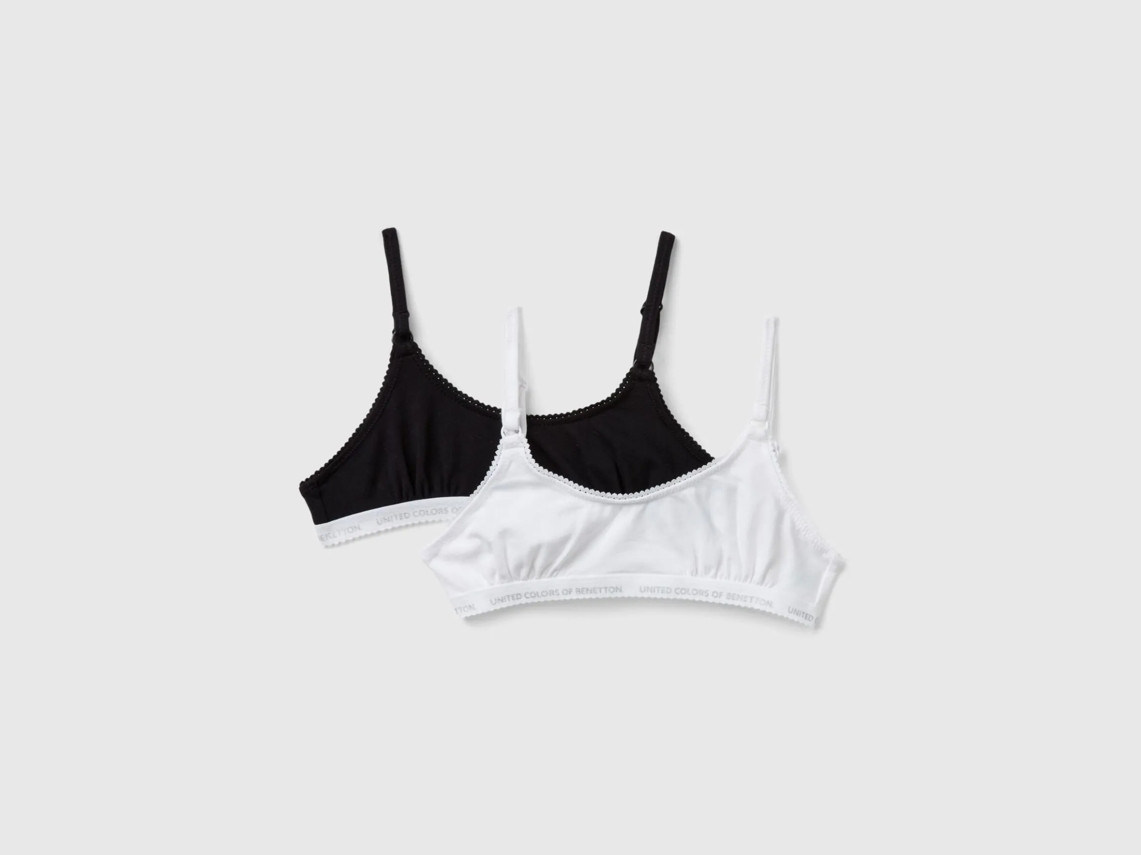 Two bras in stretch cotton
