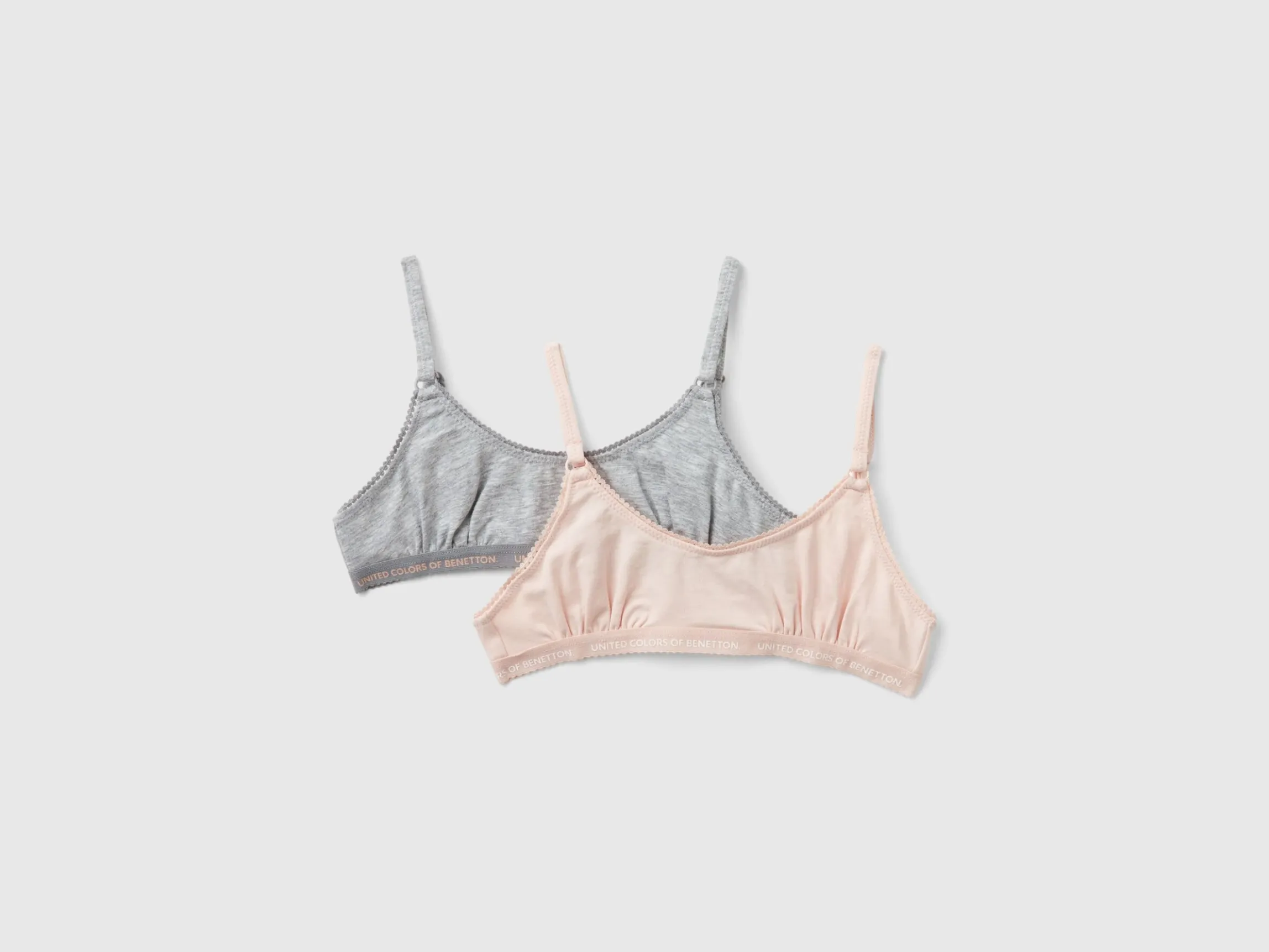 Two bras in stretch cotton