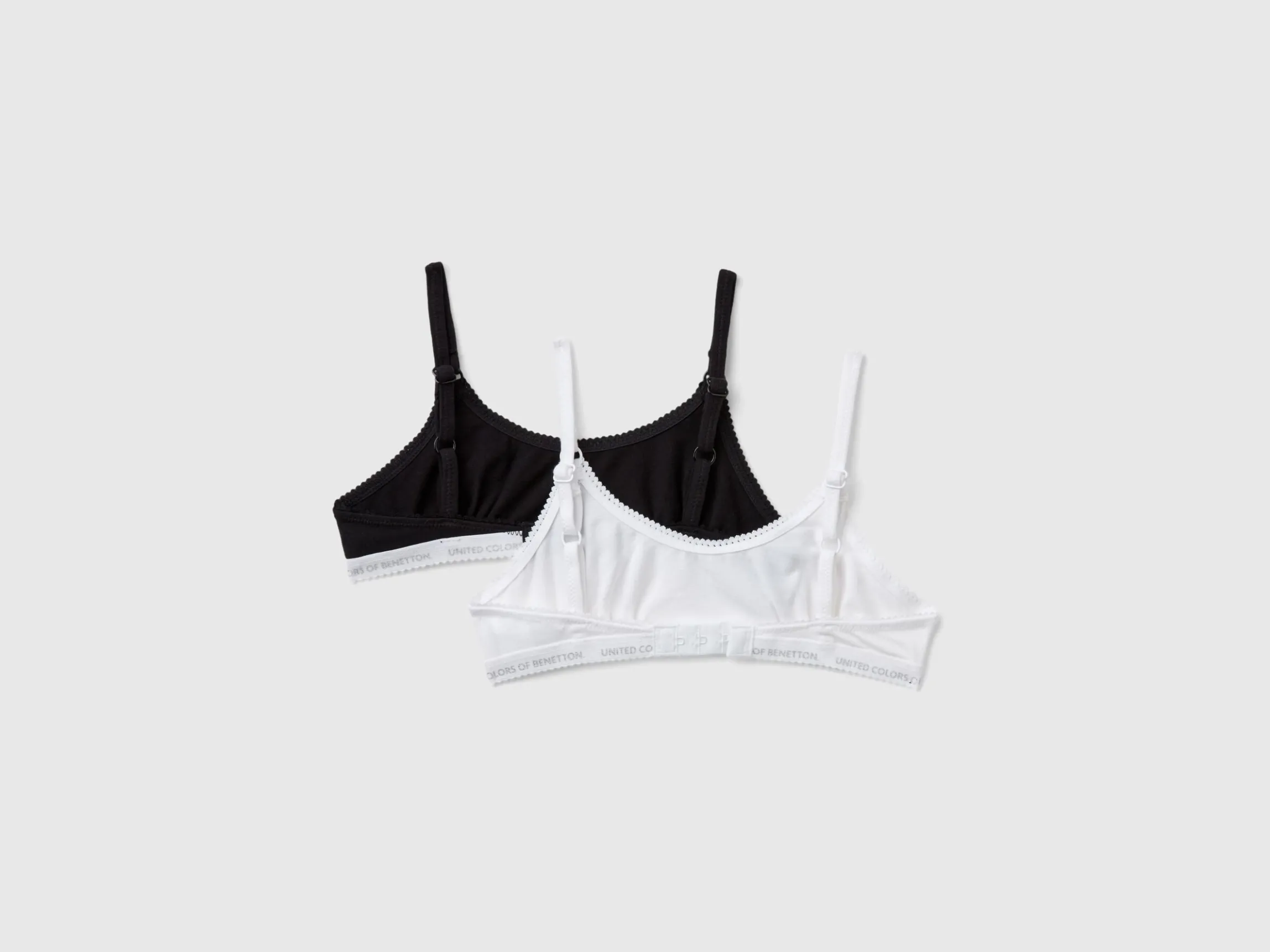 Two bras in stretch cotton