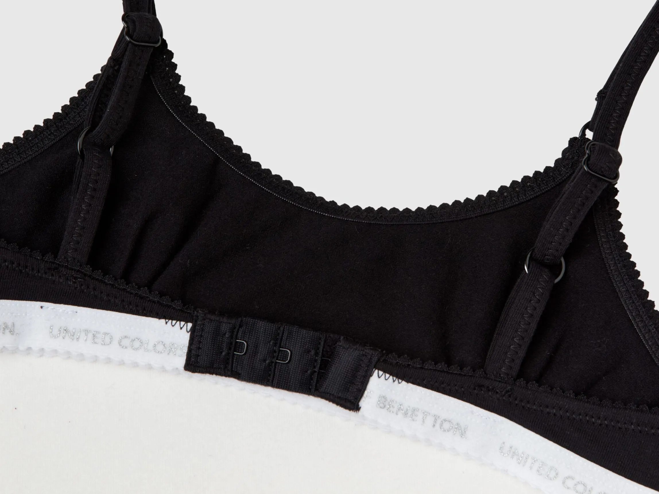 Two bras in stretch cotton